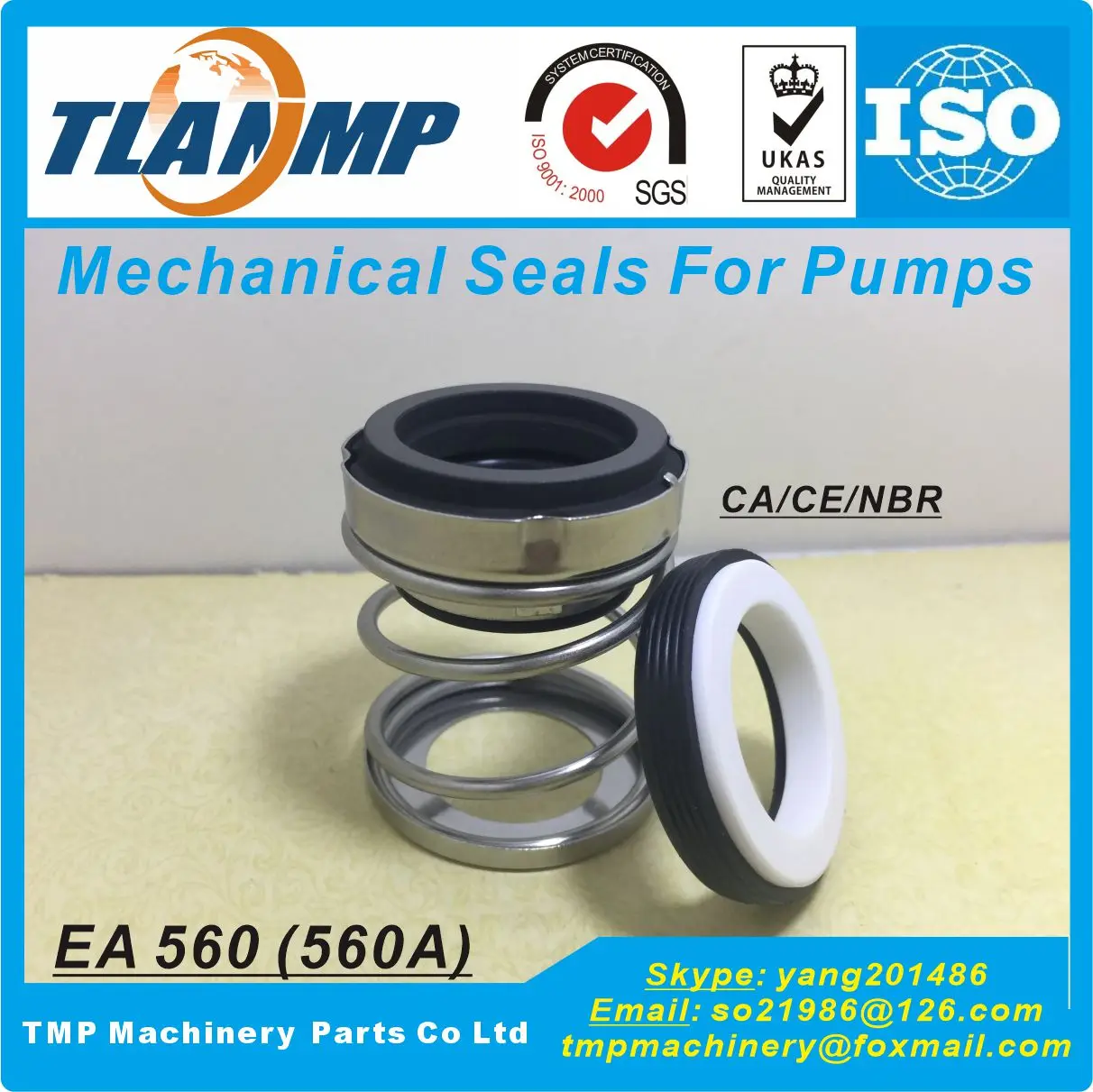 EA560-15, 560A-15, 560-15 Mechanical Seals for Chemical industry Submersible/Circulating Pumps