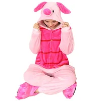 Piglet Onesies Cute Cartoon Animal Onesie Women Men Girls Boys Pajamas Halloween Funny Party Suits Winter Home Overall Costumes