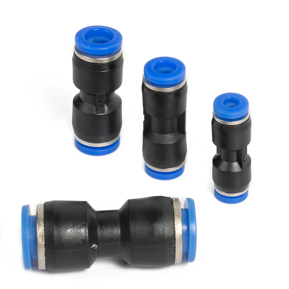 

40 Pieces Straight Push Connectors Pneumatic Connectors 4/6/8mm Air Line Fittings 10mm Air Pipe Fittings PU And Plastic