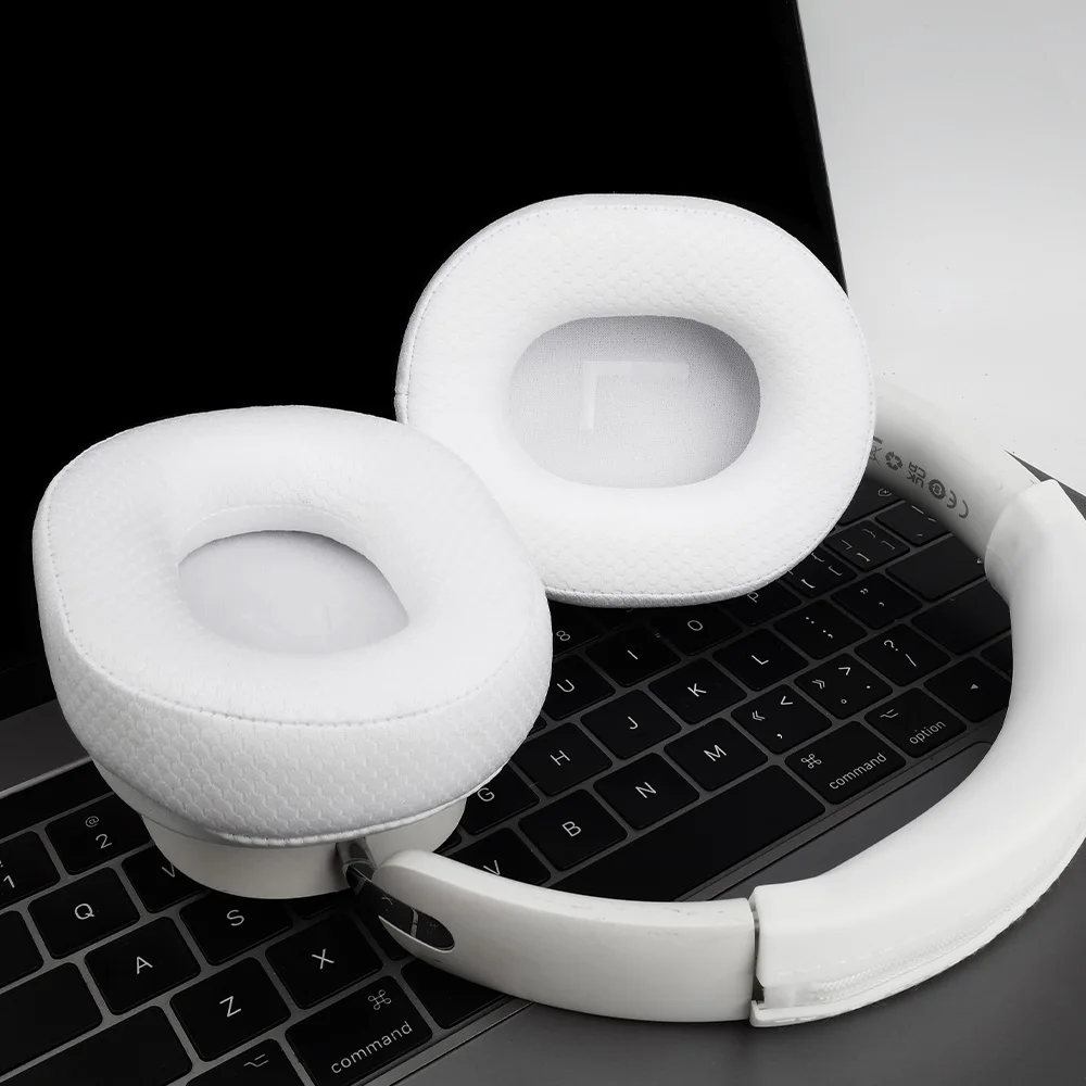 Earpads for baseus GH02 White Earphone pads Gaming Wireless replacement headphones Earmuffs Mesh cloth Memory Covers Sponge