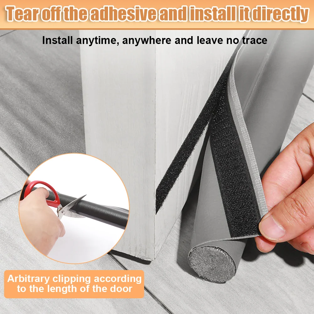 Windproof Sealing Strip Door Bottom Waterproof Under Wind Shield Insulated Soundproof Seal Strip Adjustable Foam Sealing-door seal strip
