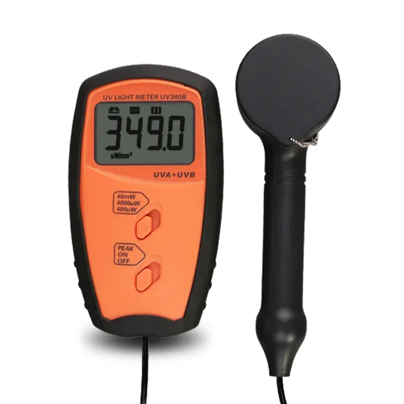

UV Light Lux Meter Testing Instruments UV340B 280~380nm Professional Pocket Portable UVA UVB Detector Ultra-violet Irradiation