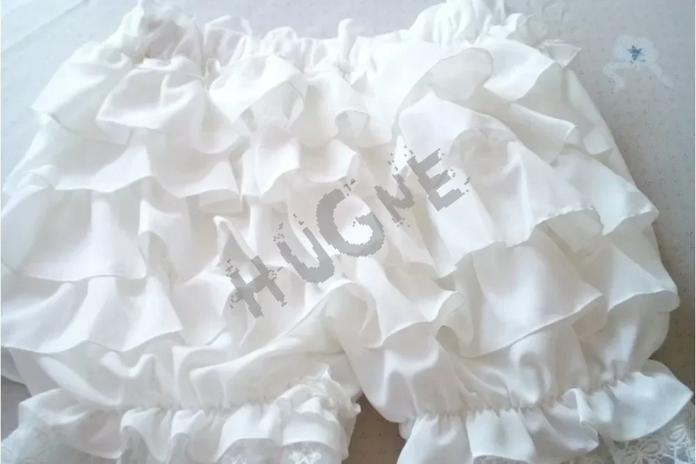 Loilita Bloomers Knickers Lace Trim Shorts Heart Shape Pocket Bow Ribbon Elastic shorts women