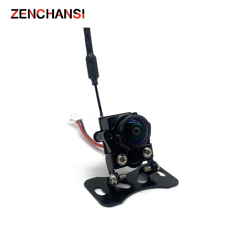 Mini 5.8G FPV 1000TVL Wide Angle 180 VTX Camera 48CH 25MW Transmitter With Base Bracket For RC Model Drone Car Boat DIY 3