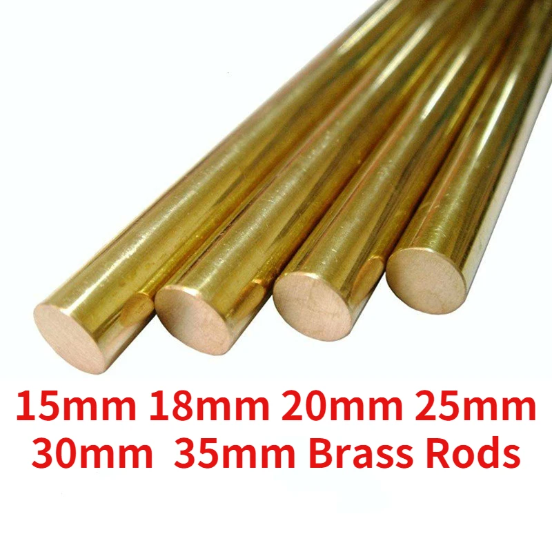 

Brass Rod Bars 30mm Round Rods Blank Scales Blade Length 200mm High Quality H59 Linear Shafts Solid Rods