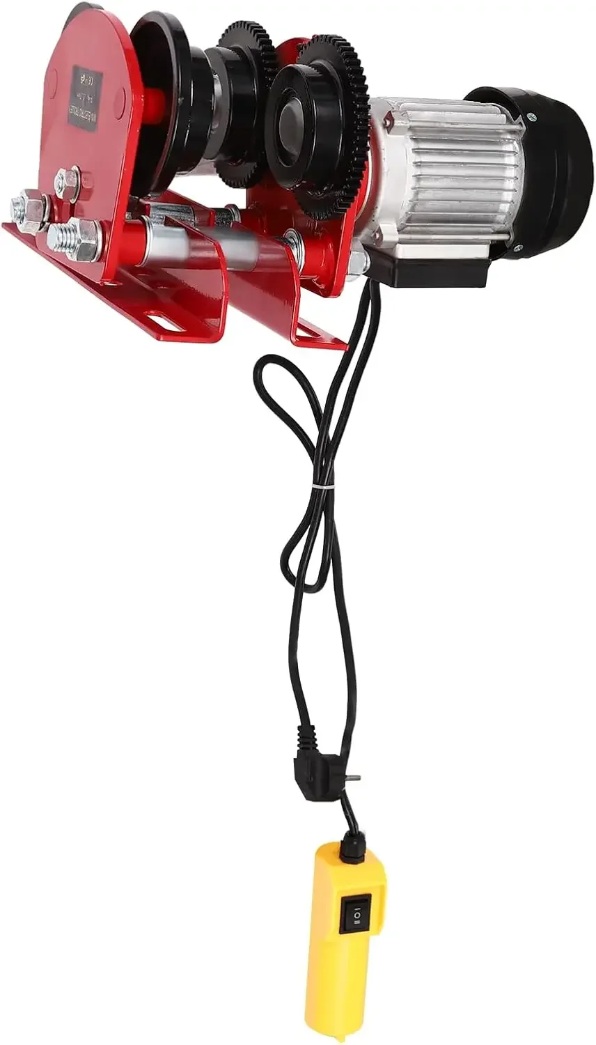 BYMAOCAR 1T Lasthebe-Motorwinde Flaschentraktion, 370W Elektrischer Trolley, Elektrische Seilzugvorrichtung 68-120 cm Einstellbare Breite – Detail 2