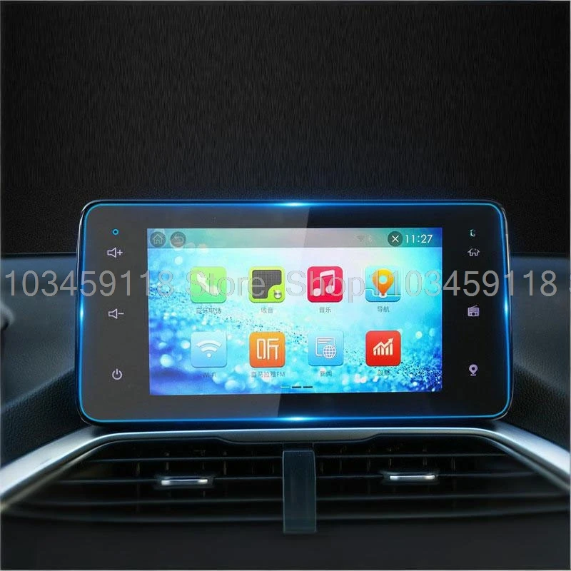 Displayschutzfolie aus gehärtetem Glas für Chevrolet Groove 2022 2023, 20,3 cm, Autoradio, GPS-Navigation, kratzfest – Detail 2