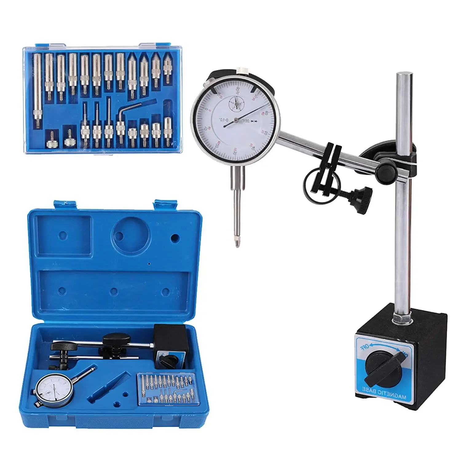 

Universal Magnetic Stand with Fine Tuning Magnetic Table Seat Set Dial Indicator Magnetic Meter Seat Measuring Head Clamp Tools