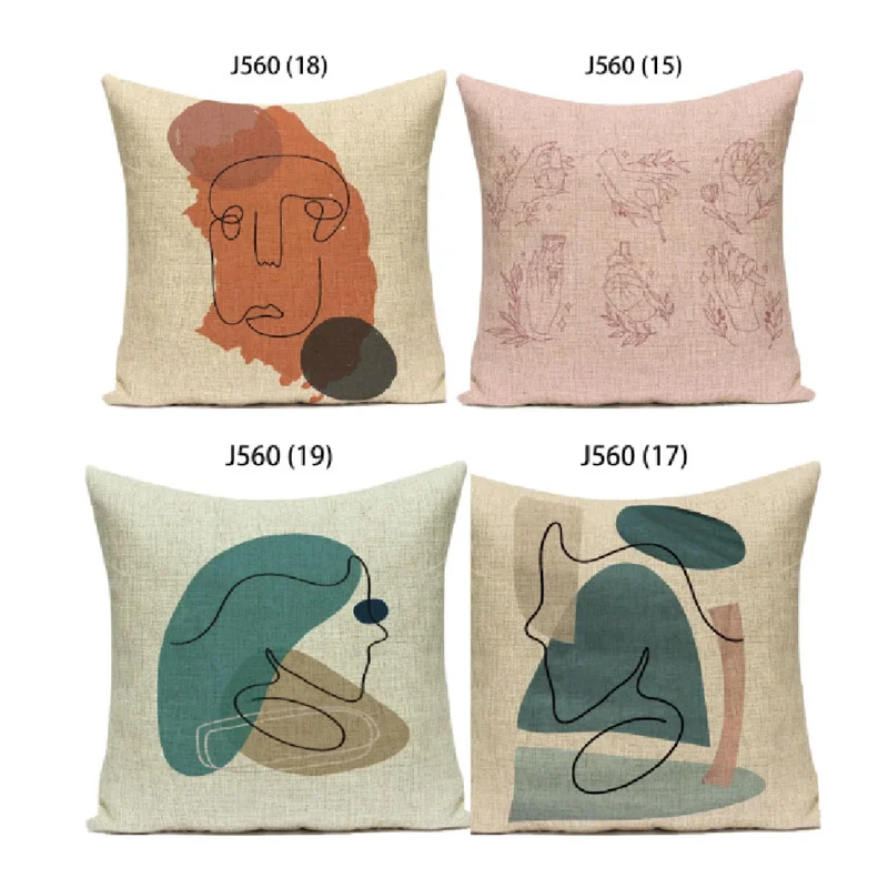 

Ins Style Pillow Cover Creative Painting Pillowcase Cushion Cover 50x50cm Sofa Home Decor for Friend Gift Sofa Home Decor G88