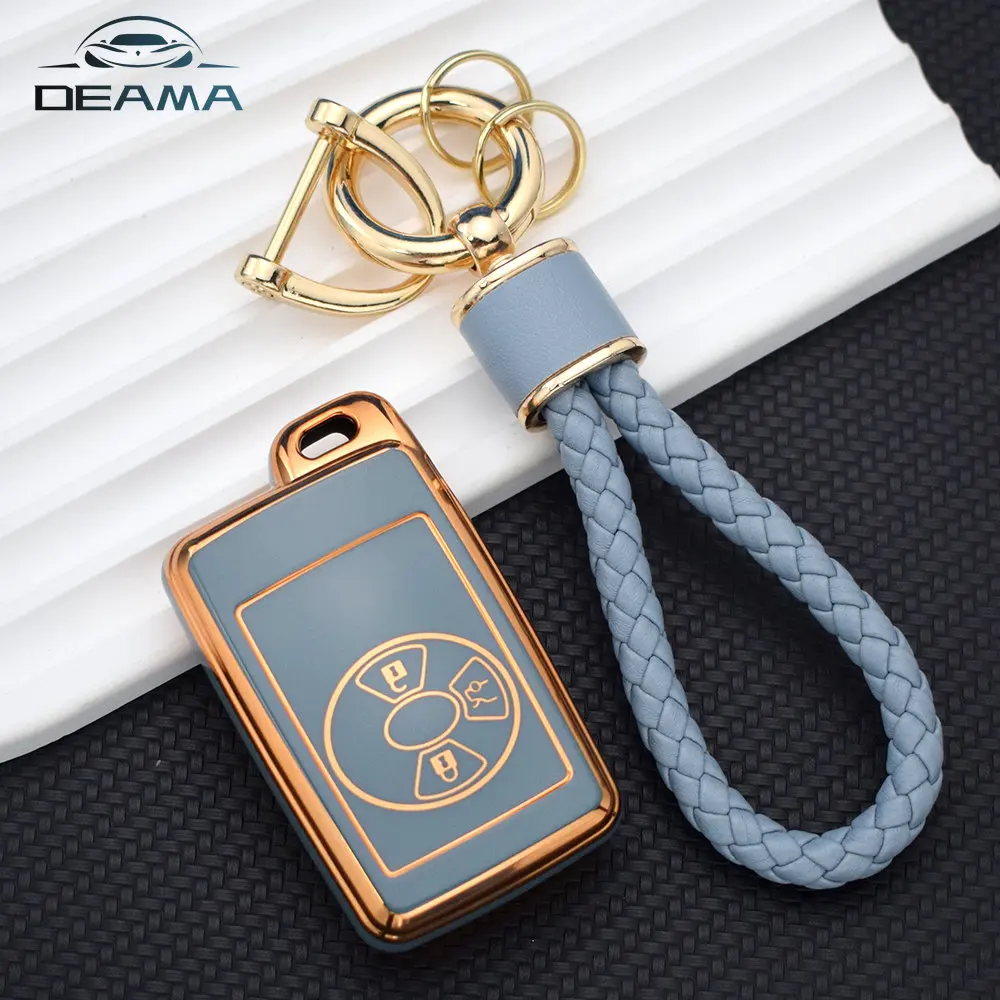 Nuova Custodia Per Chiave Auto In Tpu Per Toyota Camry Avalon Holder Bag Protector 3 Pulsanti Smart Remote Key Fob Protector Portachiavi