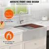 33 Inch Kitchen Sink, 304 Stainless Steel Sink, Top Mount Single Bowl Kitchen Sinks with Ledge & Accessories, Dishwasher Sinks 6