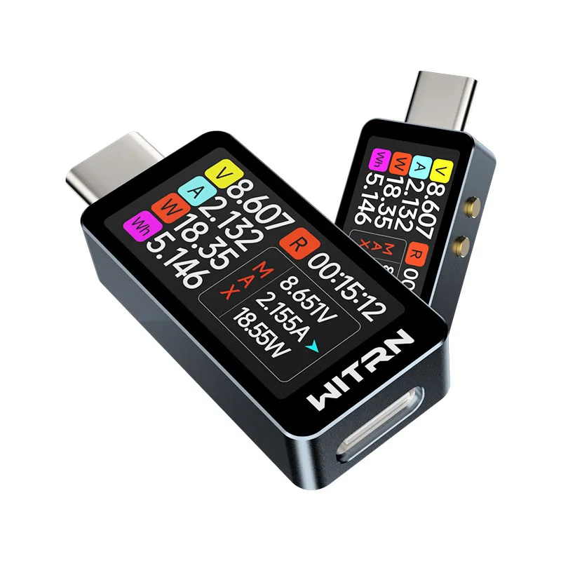 USB Type-C Power Meter Tester with Fast Charge and PD Monitoring