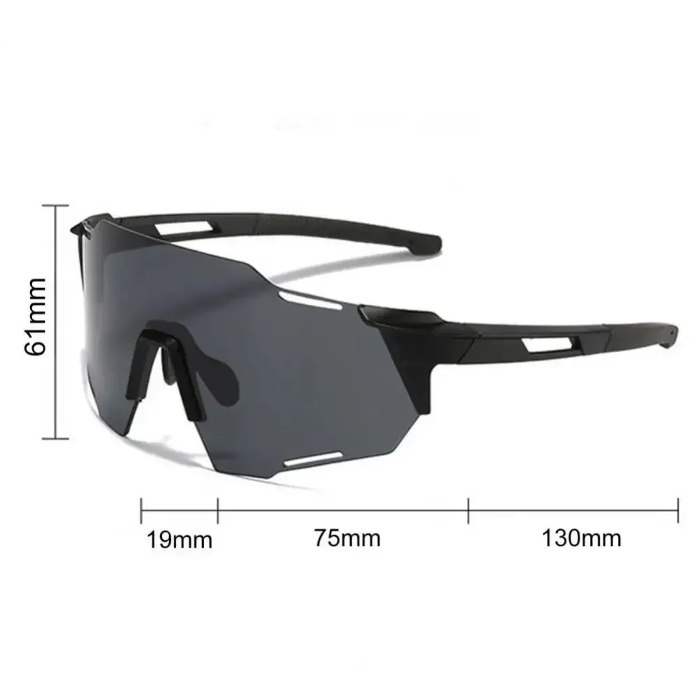 Panoramic Sunglasses Photochromic Cycling Sunglasses Wide Viewing Color-changing Cycling Glasses Dust Proof Night Vision