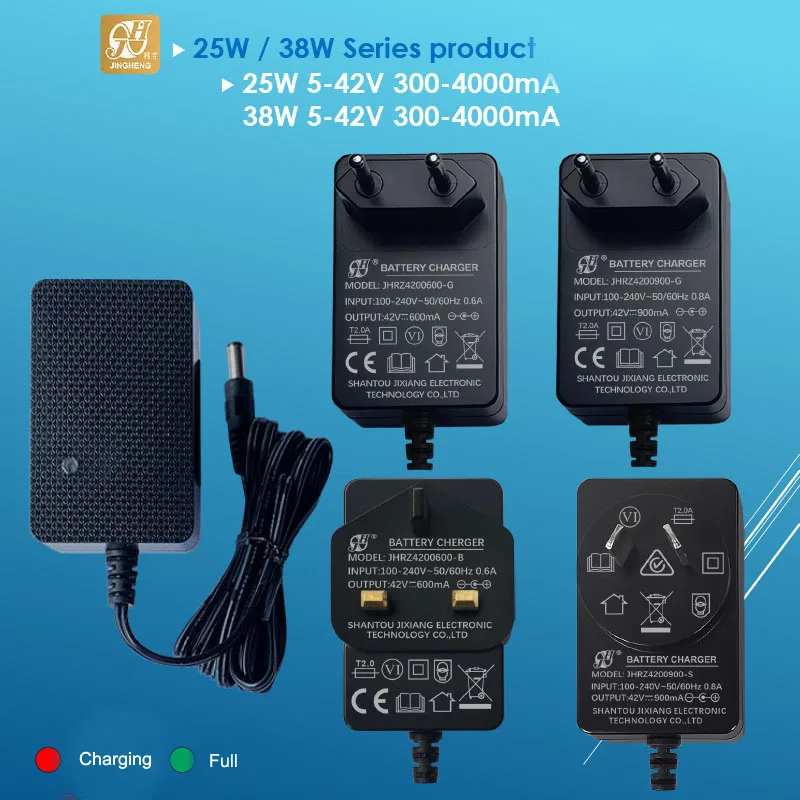 Caricabatteria al litio per utensili elettrici 12,6 V 16,8 V 500 mA 850 mA 900 mA 1 A 1,2 A 2 A 3 A standard USA, UE, Regno Unito - immagine 4