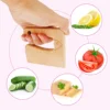 New Kids Cooking Cutter Set Kids KnifeToddler Kitchen Cutter Cooking Knives to Cut Fruits Crinkle Cutter Peeler Kitchen Supplies 2