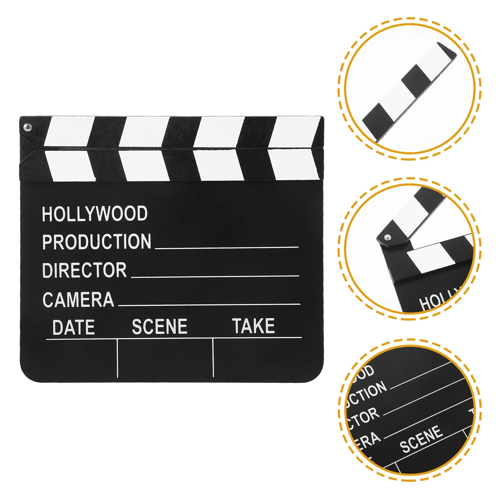 

Wood Director Video Scene Clapperboard Tv Movie Cinema Clapboard Photography Prop For Vlog Recording Hanging Decoration