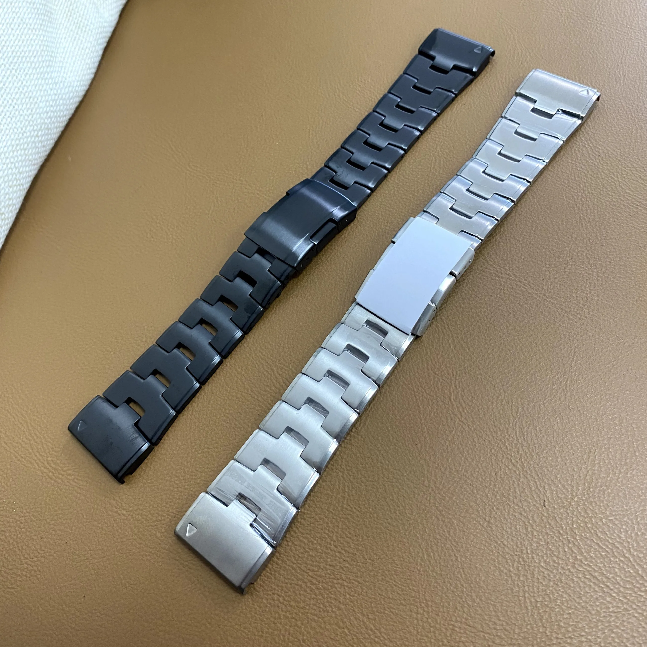 Garmin Titanium Metal Quick Fit Watch Band Bracelet - 22mm/26mm