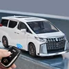 1:24 Key version Toyotas Alphard MPV Alloy Car Model Diecasts Metal Toy Vehicles Car Model Simulation Sound and Light Kids Gifts 1