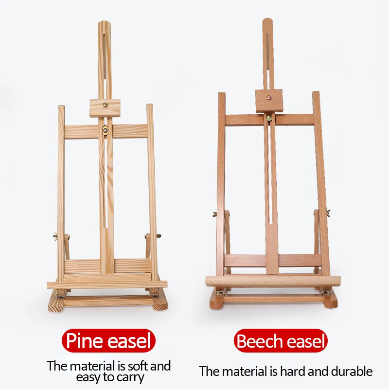 Beech desktop easel art students sketch oil painting wooden easel children's painting sketch portable display stand