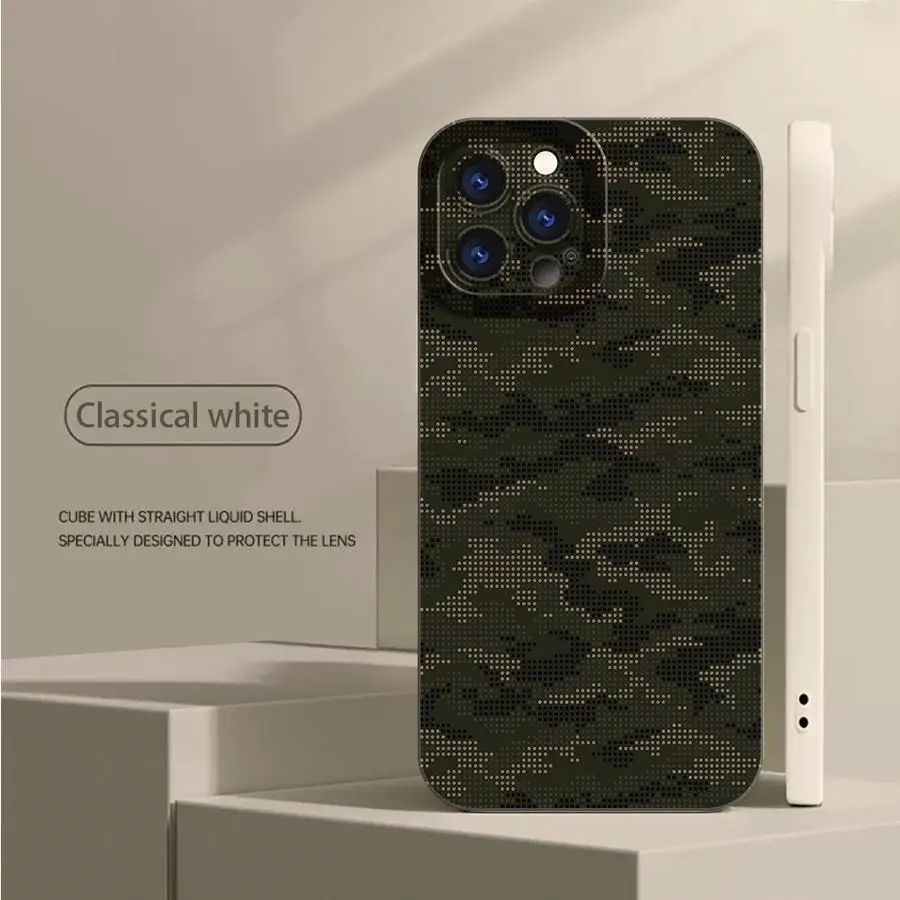 Camouflage Pattern TPU Phone Cover Case