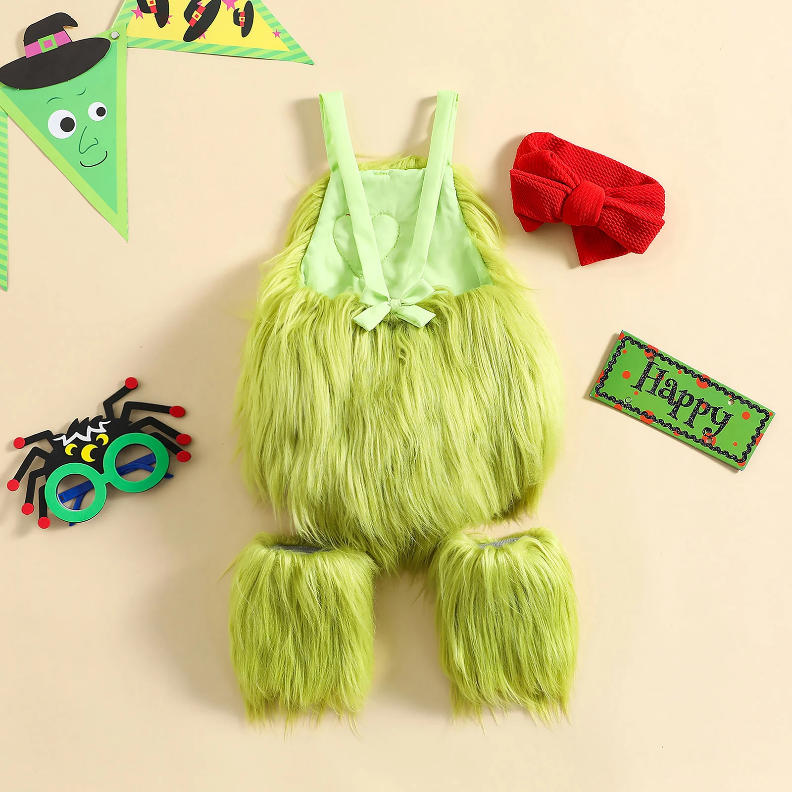 Little Grinch Baby Costume 6