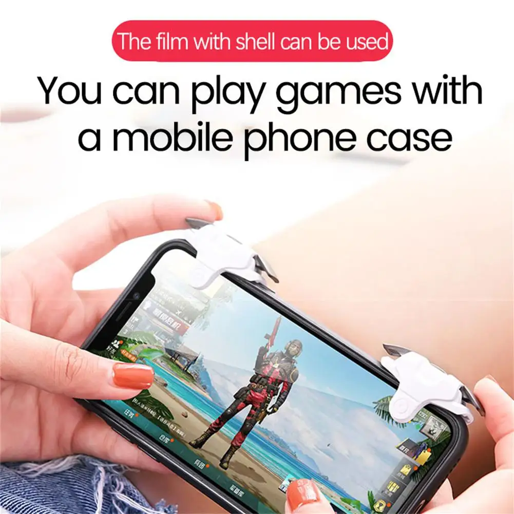 Joystick Accessories New Mobile Phone Gaming Trigger Fire Button Handle Shooter Game Joysticks Gamepad for PUBG Fire Shooting Aim Key L1R1 Controller