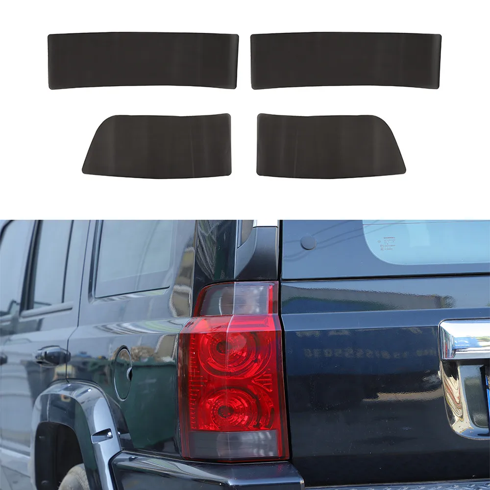 

AuRapidOne Car Rear Light Lamp Protective Film PVC Stickers For Jeep Grand Commander 2006-2010 4pcs