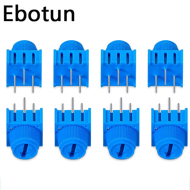 10PCS/LOT 3386P Resistor 1K 2K 5K 10K 20K 50K 102 202 502 103 203 503 ohm 3386 Trim Pot Trimmer Potentiometer with Knob multiturn potentiometer linear potentiometer rotary potentiometer potentiometer kit trimmer potentiometer adjustable resistor potentiometer knobs