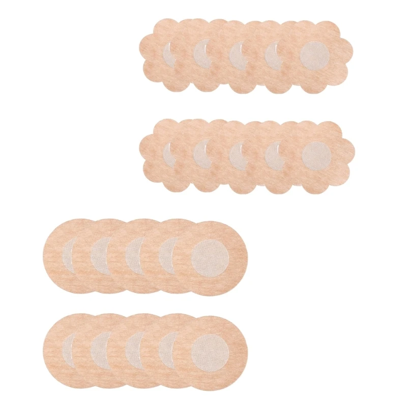 

40Pieces Nipple Covers for Women Skin friendly Breast Petals Summer Nipple Pad