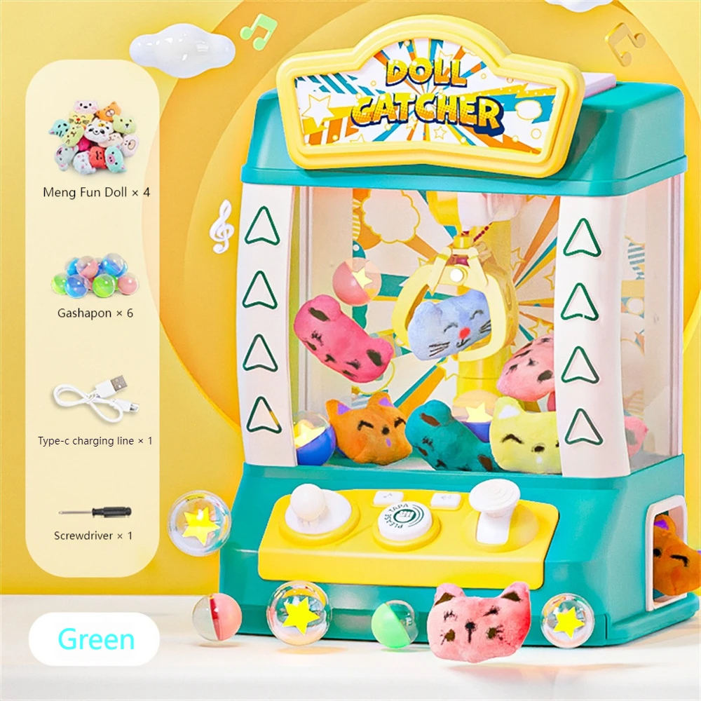 Children's claw machine small household electric sound and light timing claw machine large toy game machine toy gift 6