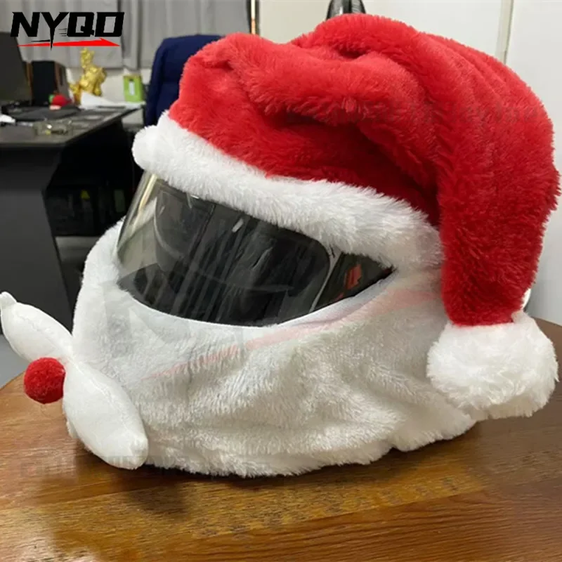 Motorcycle Full Helmet Cover Cartoon Plush Animal Helmet Cover