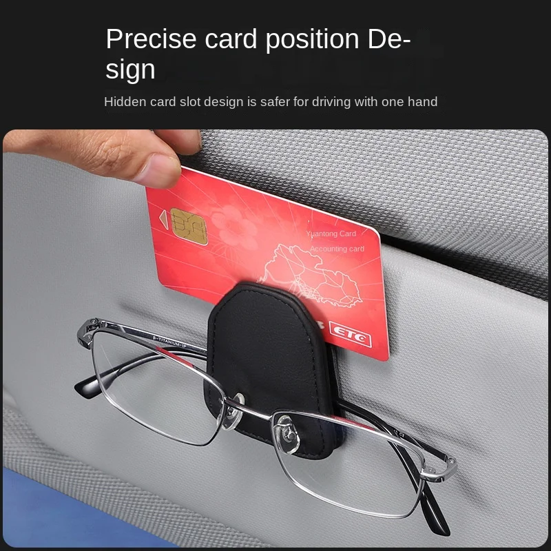 Car Glasses Clip Car Auto Sun Visor Glasses Universal Sunglasses Clip Holder Stand Fastener Pen Case Eyeglasses Car Accessories