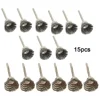 15pcs 15mm Stainless Steel Wire Cup Wheel Brushes Polishing Brush For Rotary Tool Metal Rust Removal Polishing Brush 4