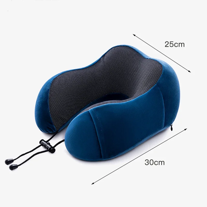 Soft U-shaped Memory Foam Neck Pillow Travel Pillow Massage Neck Pillow Sleeping Airplane Pillow Cervical Healthcare Bedding 6