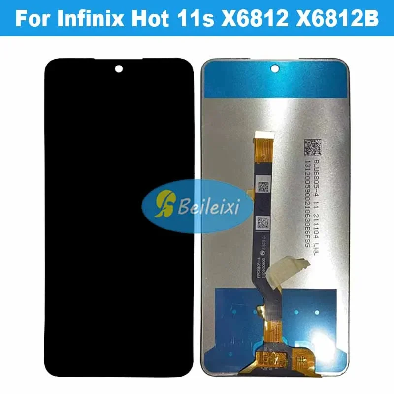 

Для Infinix Hot 11s X6812 X6812B ЖК-дисплей кодирующий преобразователь сенсорного экрана в сборе