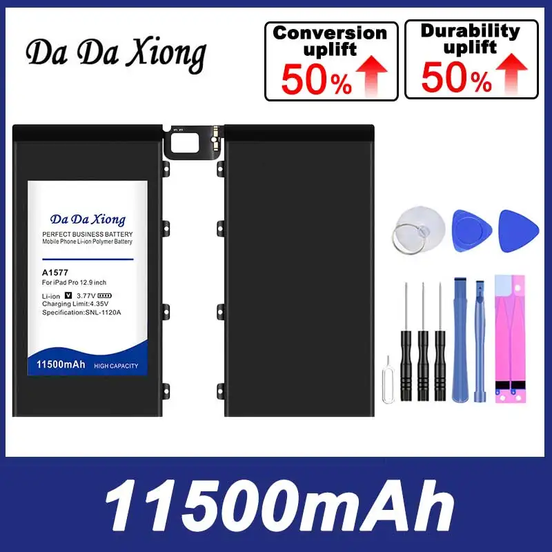 

15200mAh Bateria For iPad Pro 12.9 inch A1584 A1652 A1577 Battery Free Double-Sided Tape Sticker