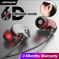 HIFI 6D Surround Bass in-Ear Wired Headphones 3.5mm Type C Earphone Sports Gamer Waterproof Headset Handfree Earbuds for Samsung 1