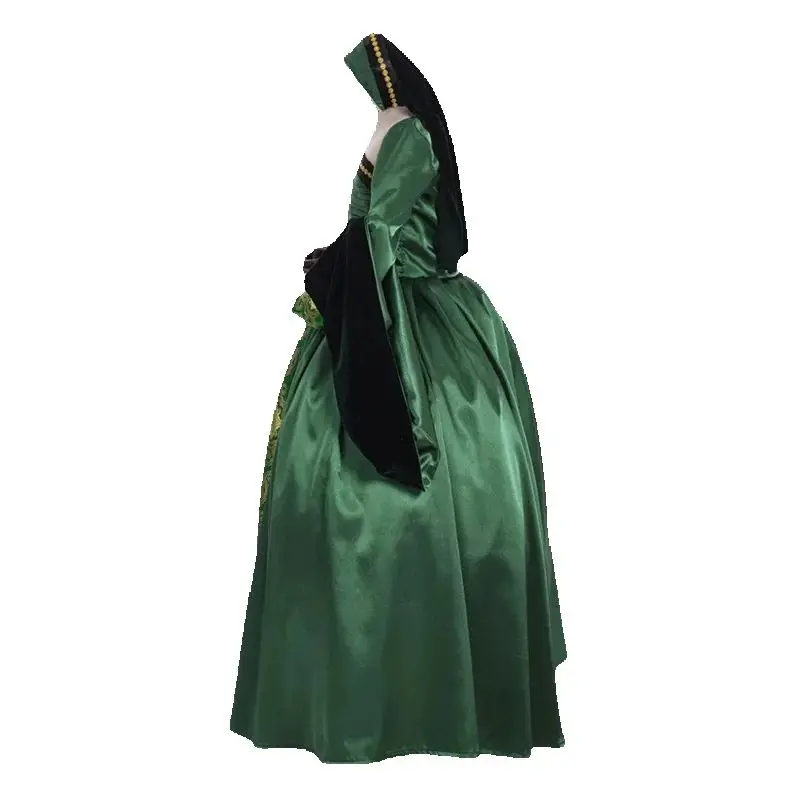 green tudor dress Sexy Womens Halloween Costume The Other Boleyn Girl Natalie Portman Queen  Elizabeth Royals Costume main image 0