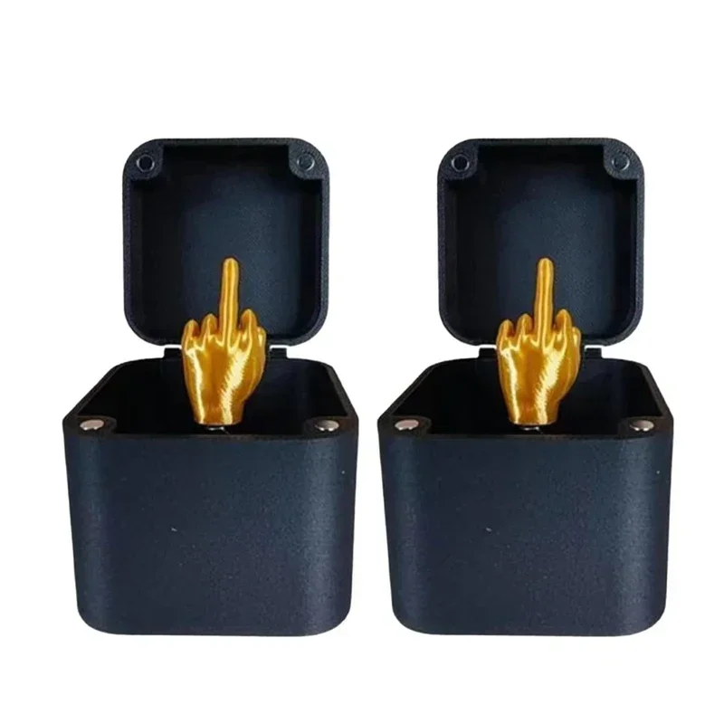 Funny Middle Finger Prank Gift for Desk Decor, Creative Office & Home Decoration, Miniature Model Prank Present for Friends &