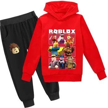Kids Cartoon Hoodie Set 1