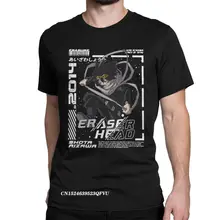 Camisetas de Anime para hombres, camisa de Manga con diseño de cabeza de borrador Aizawa Shouta, My Hero Academia, estética, Boku No Hero Academia