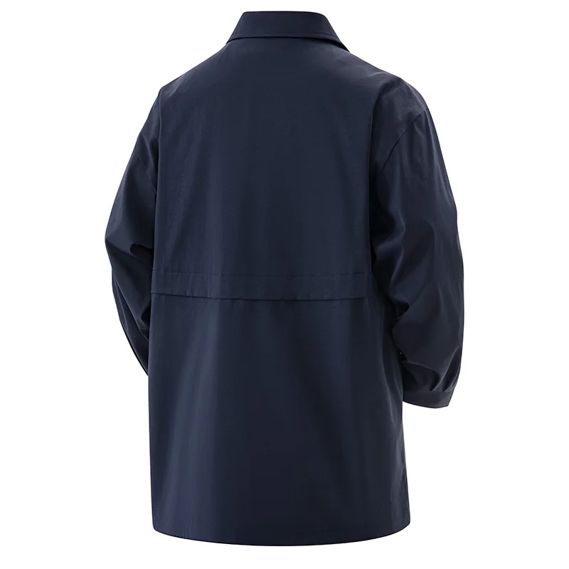 Long Trench Jacket Men Big Size 9xl 8xl 7xl 6xl Turn-Down Collar Casual Outerwear Windbreaker Oversized Spring Autumn Coats