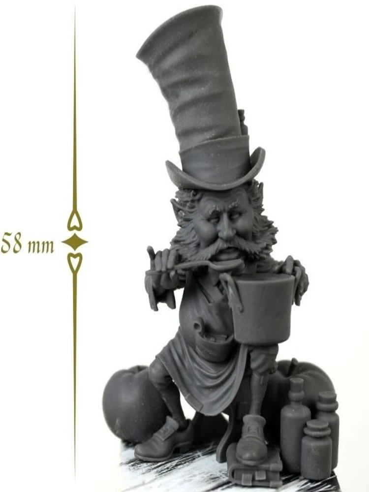 

Unassambled 1/32 ancient fantasy officer soldier stand Resin figure miniature model kits Unpainted