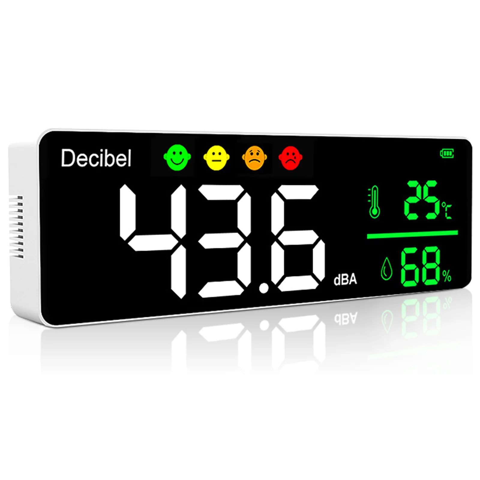 Decibel Sound Level Meter 11 inch Large LED Display Noise Temperature