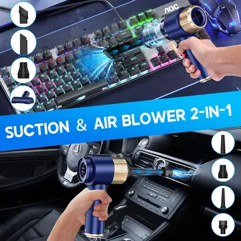 Car Vacuum Cleaner Air Blower Cordless Powerful Wireless Car Cleaner Portable Vacuum Cleaner Cleaning Machine For Car Home 2 In1 5