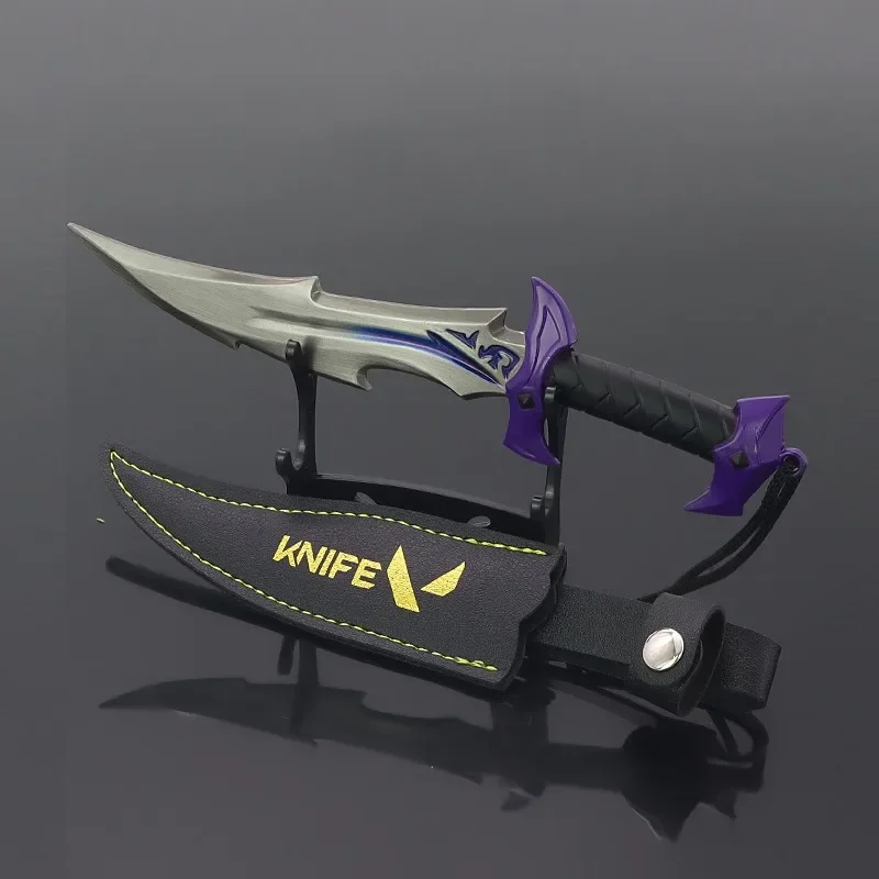 Valorant Weapon 18cm New Melee Reaver Knife Metal Reaver Collection Not Sharpened Game Peripheral Samurai Model Keychain Kid Toy 2
