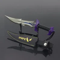 Valorant Weapon 18cm New Melee Reaver Knife Metal Reaver Collection Not Sharpened Game Peripheral Samurai Model Keychain Kid Toy 2