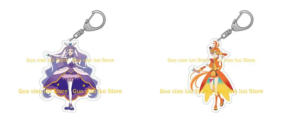 Guo Xiao Luo Japan Anime Peripheral Cure Beauty Cure Star Cure Milky Cure Soleil süßes Mädchen Acryl Schlüsselanhänger Taschenanhänger Geschenk – Detail 6