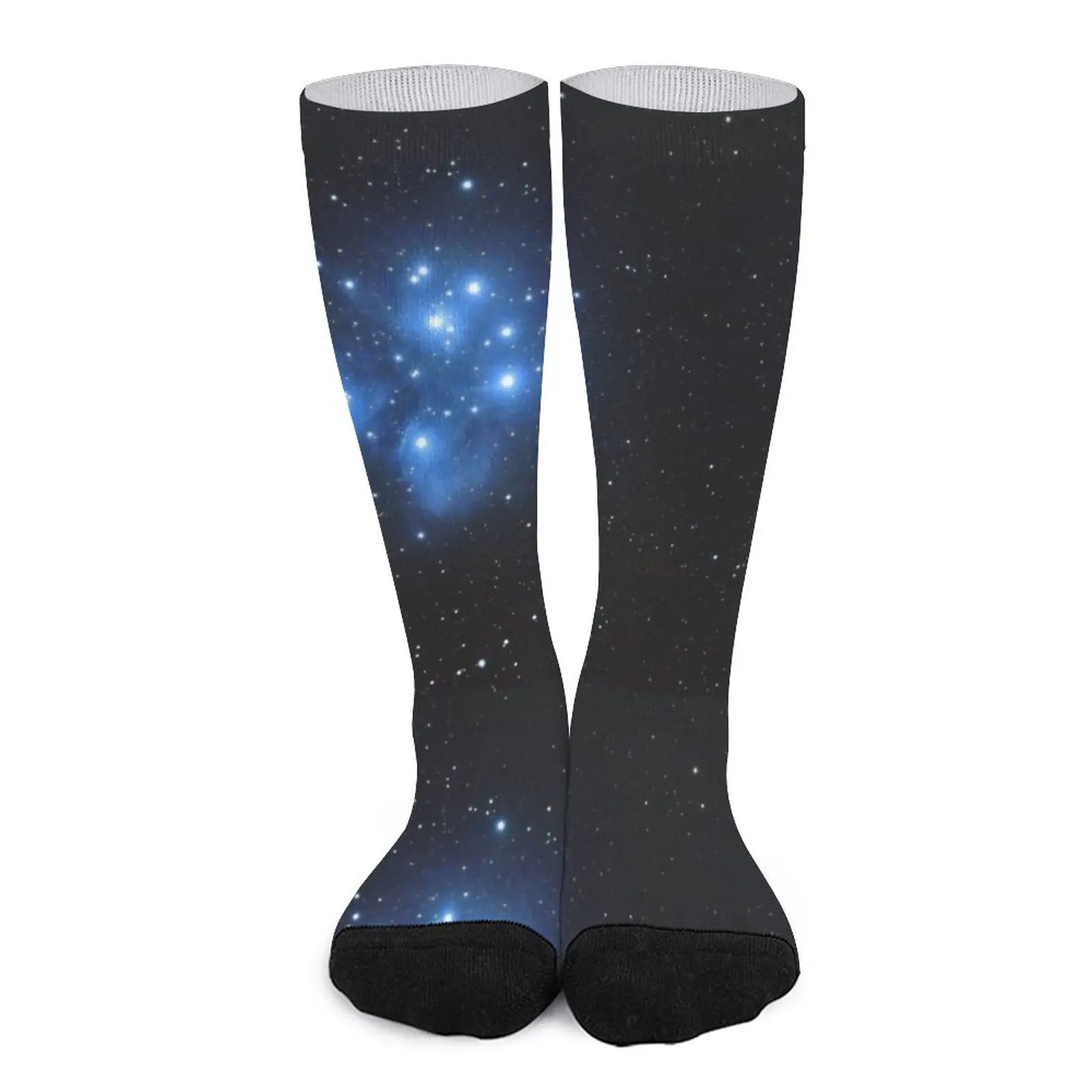 Blue Cosmic Star Galaxy Socks happy socks men Soccer men socks sports and leisure мобильный телефон dizo star 200 blue