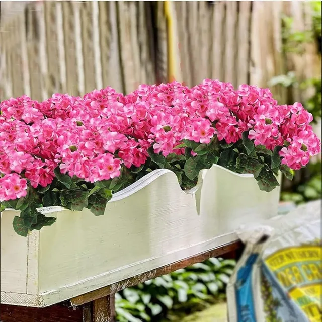 1Pc Bégonia Fleurs Pour La Maison Arrangement Floral Décor BRICOLAGE De Noël Couronne Vase De Mariage Citation Route Fournitures Plantes Artificielles 4